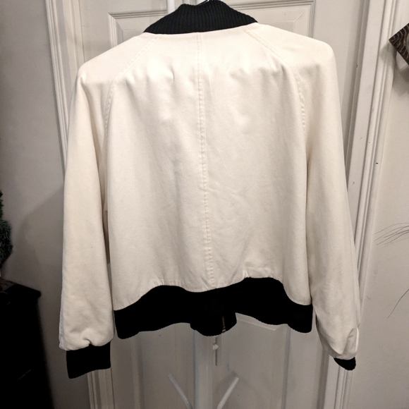Amass Collection B&W Faux Suede Bomber Size: S - Picture 3 of 4
